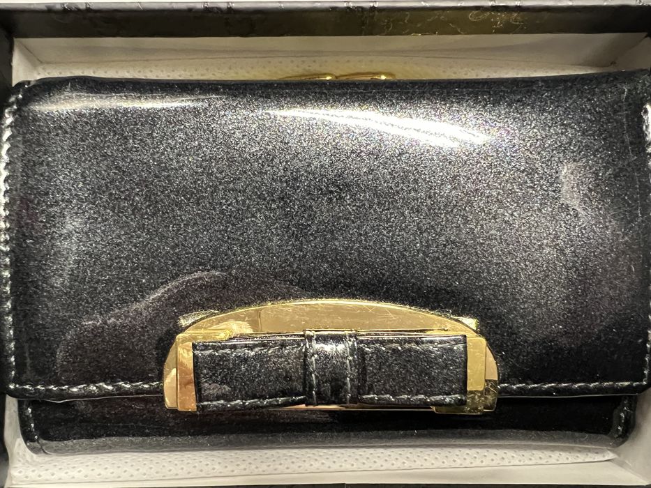 Portfel skórzany nowy 13cm/ 8 cm