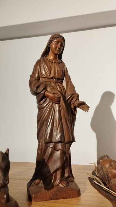 Presépio figuras madeira