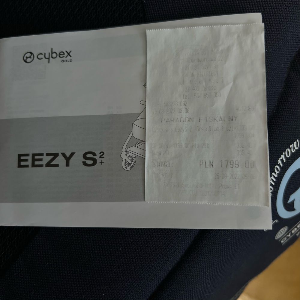 Прогулочна коляска cybex eezy s+2 navy blue в ідеальному стані