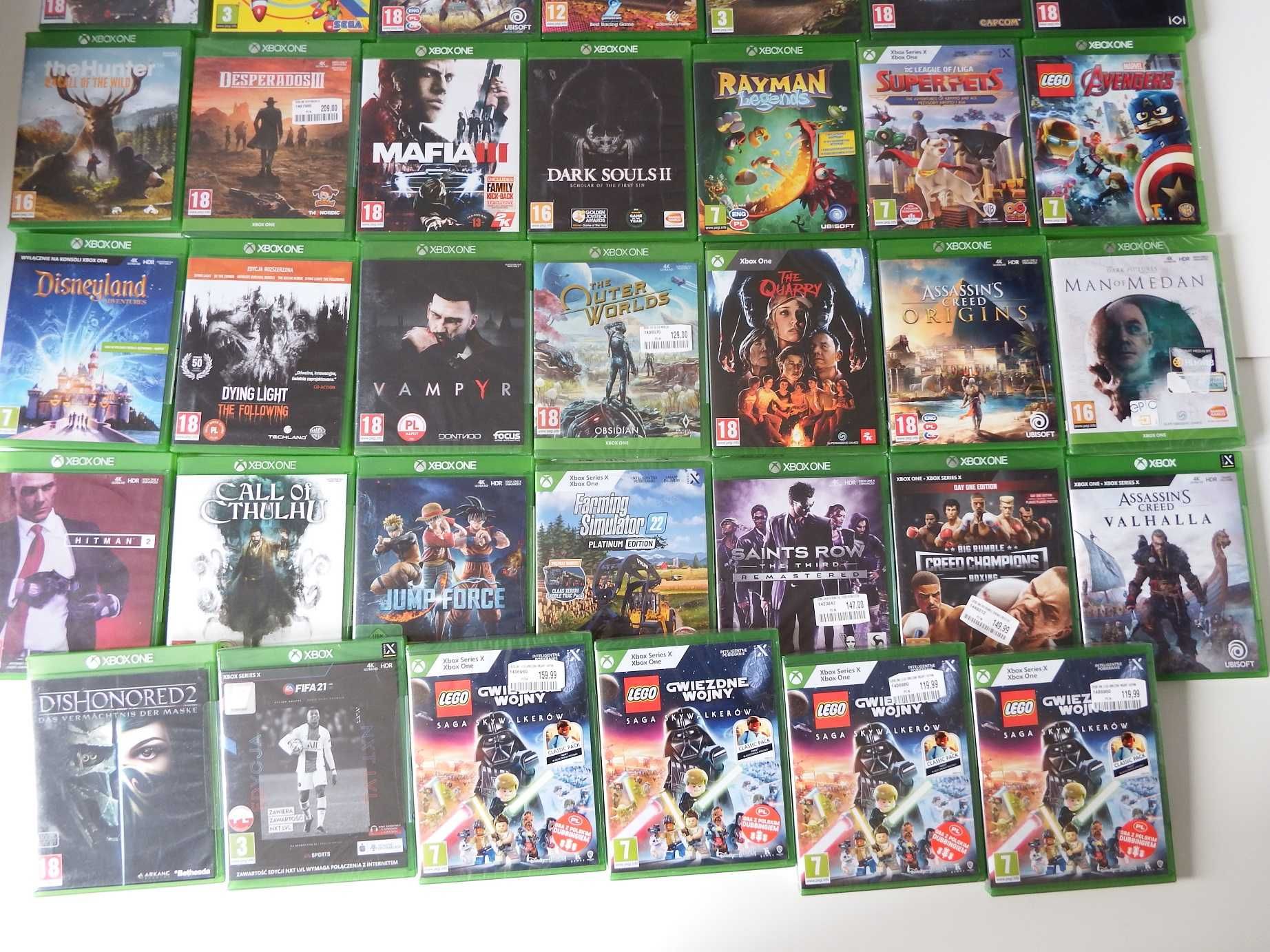 KUTNO GRY XBOX ONE / Series X LEGO Farma Wiedźmin FIFA Dying Light