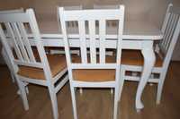 Krzesła kuchenne drewniane białe