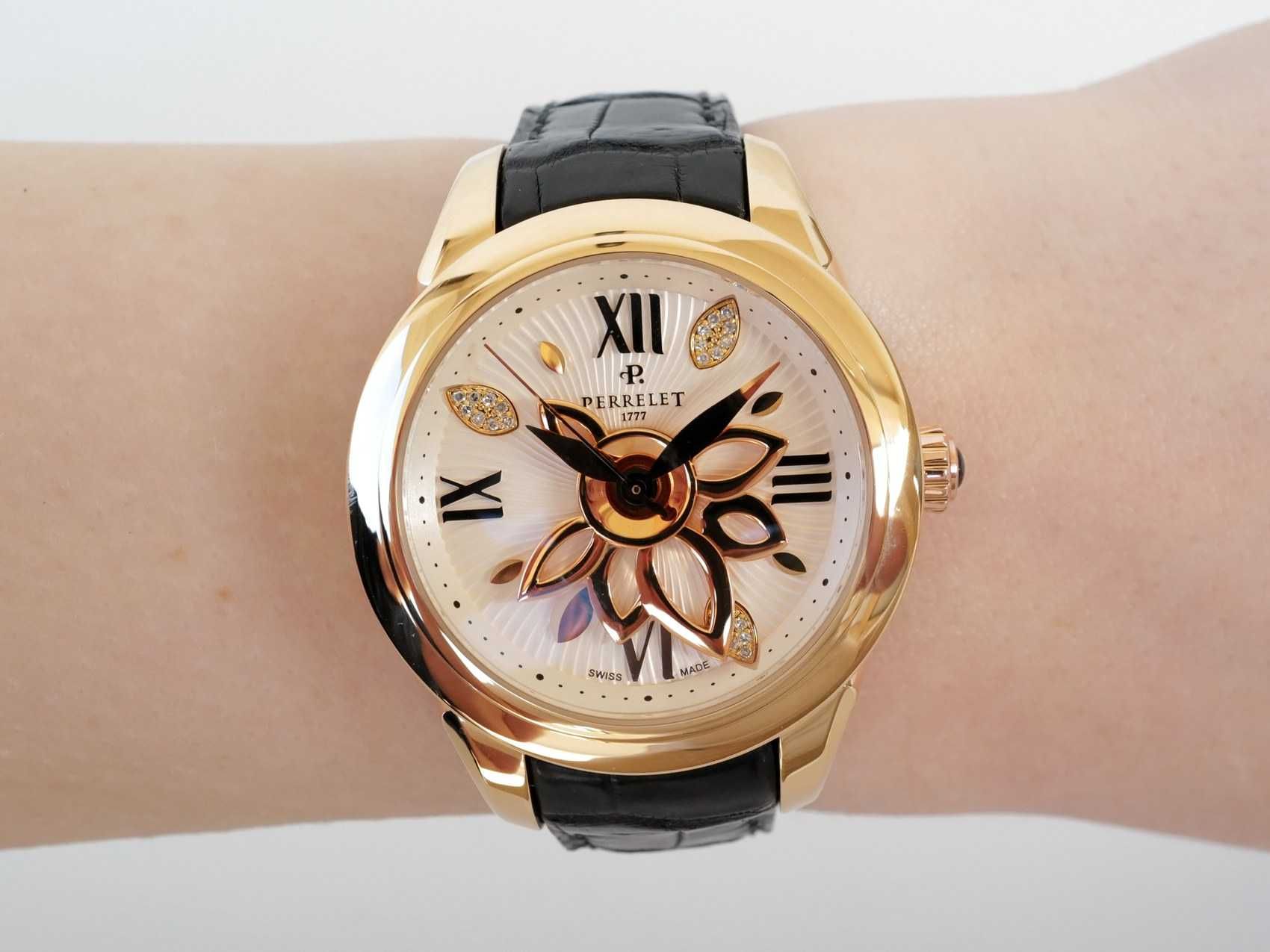 Perrelet Diamond Flower 18K Rose Gold 37mm