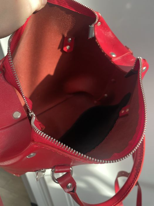 Сумка сумочка червона шкіряна шкіра