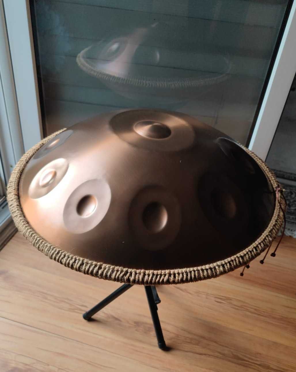 Handpan 22 calowy 56cm 10 tonowy 432 Hz D moll Kurd