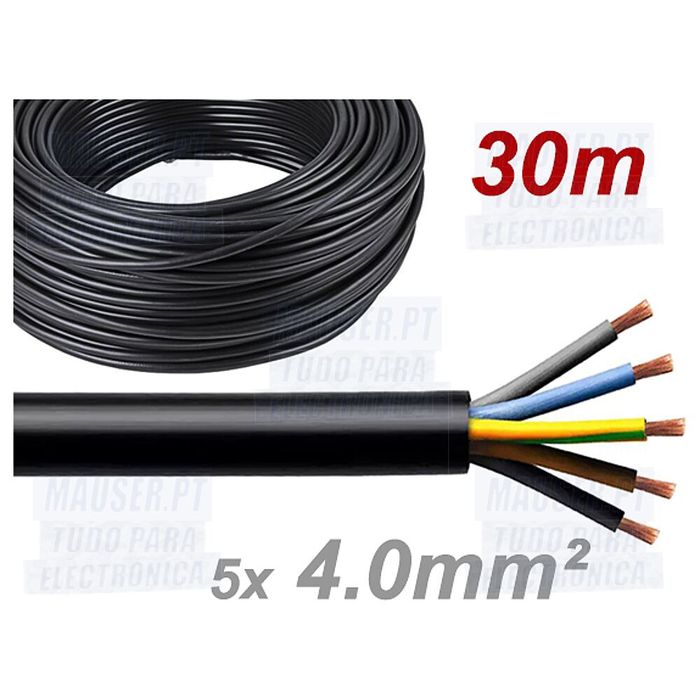 Fio multifilar 5 condutores 4mm2