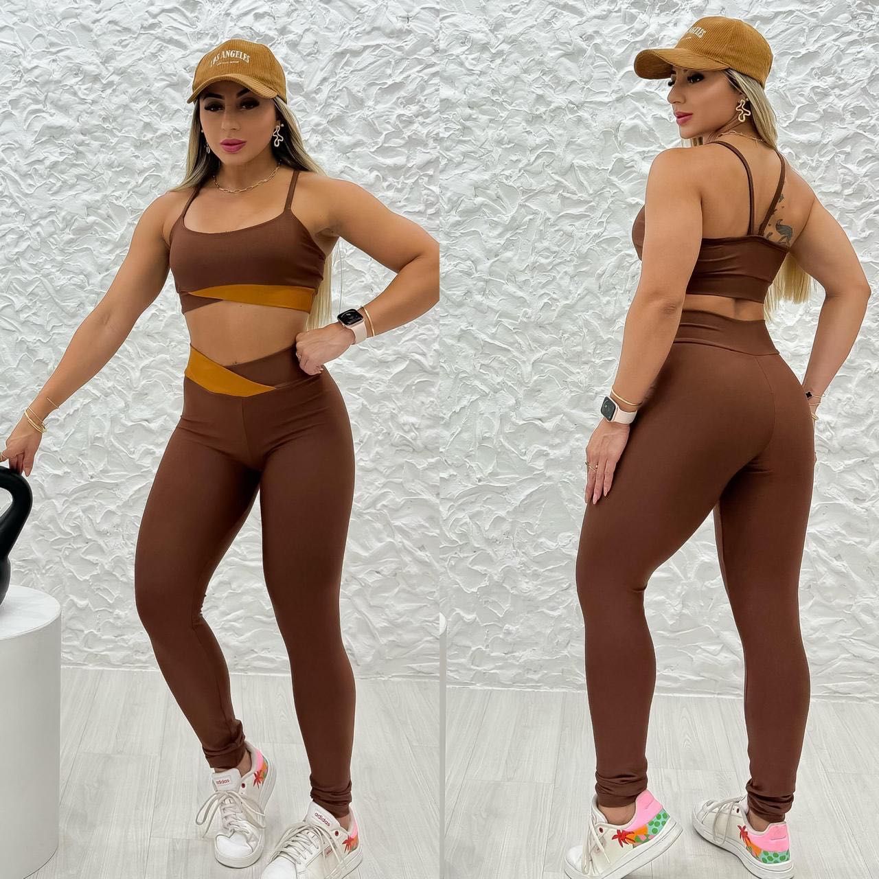 Roupa de academia brasileira