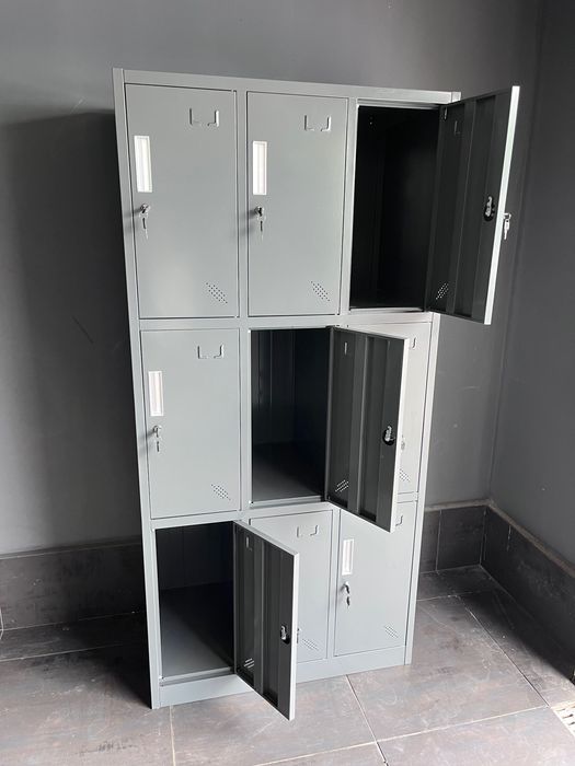 9x szafa ubraniowa pracownicza BHP metalowa zaplecze fitnes