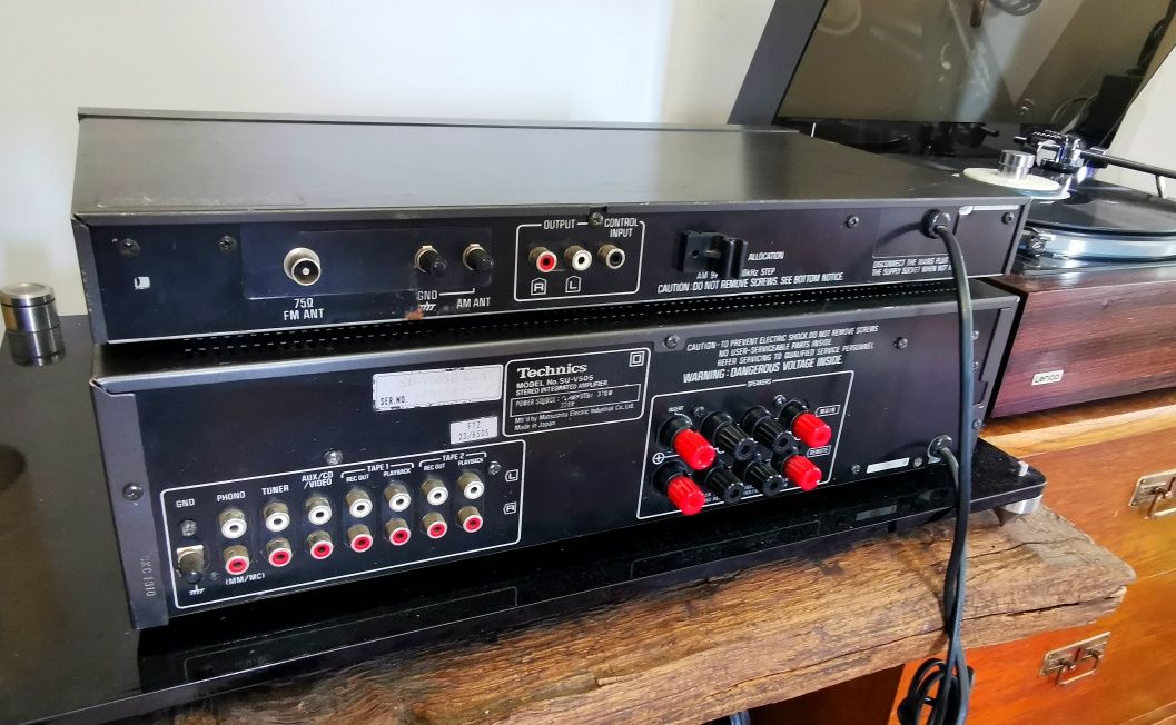 Wzmacniacz Technics SU-V505+Tuner ST-s505 Zestaw stereo vintage