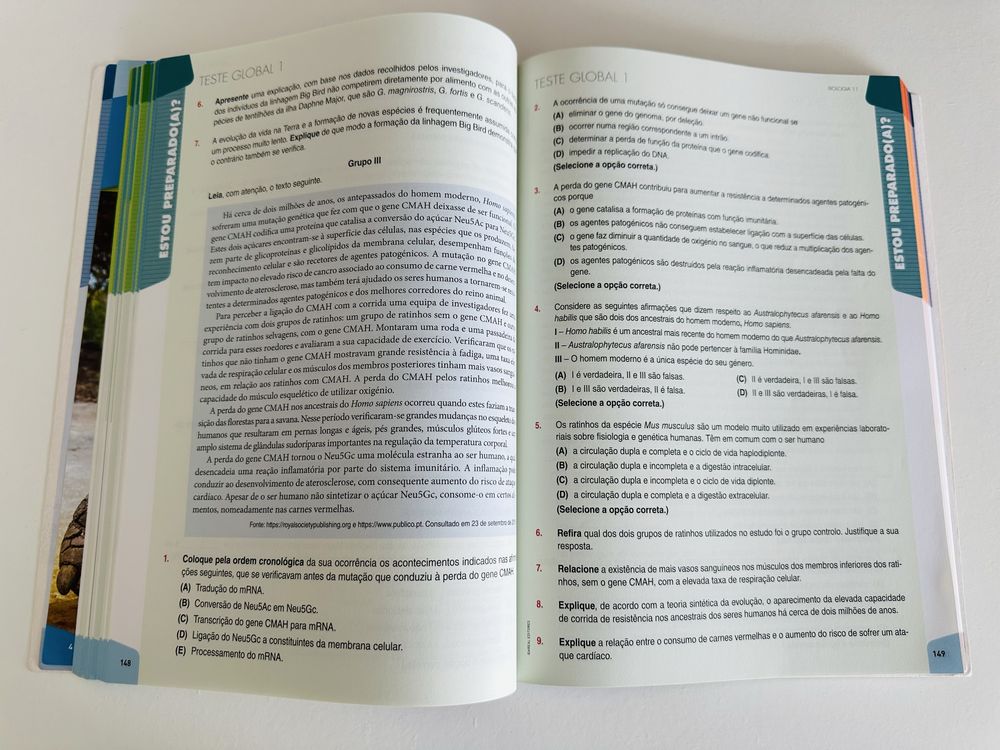 Preparar os Testes Biologia e Geologia 11.º ano