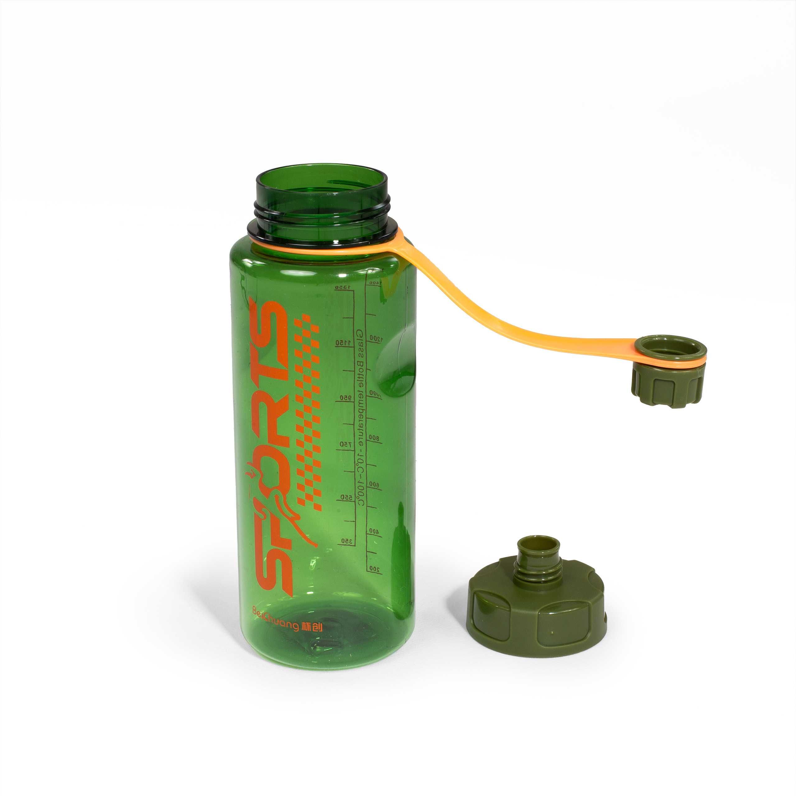 Butelka na wodę bidon na siłownię trening 1,5l zielona WB-02