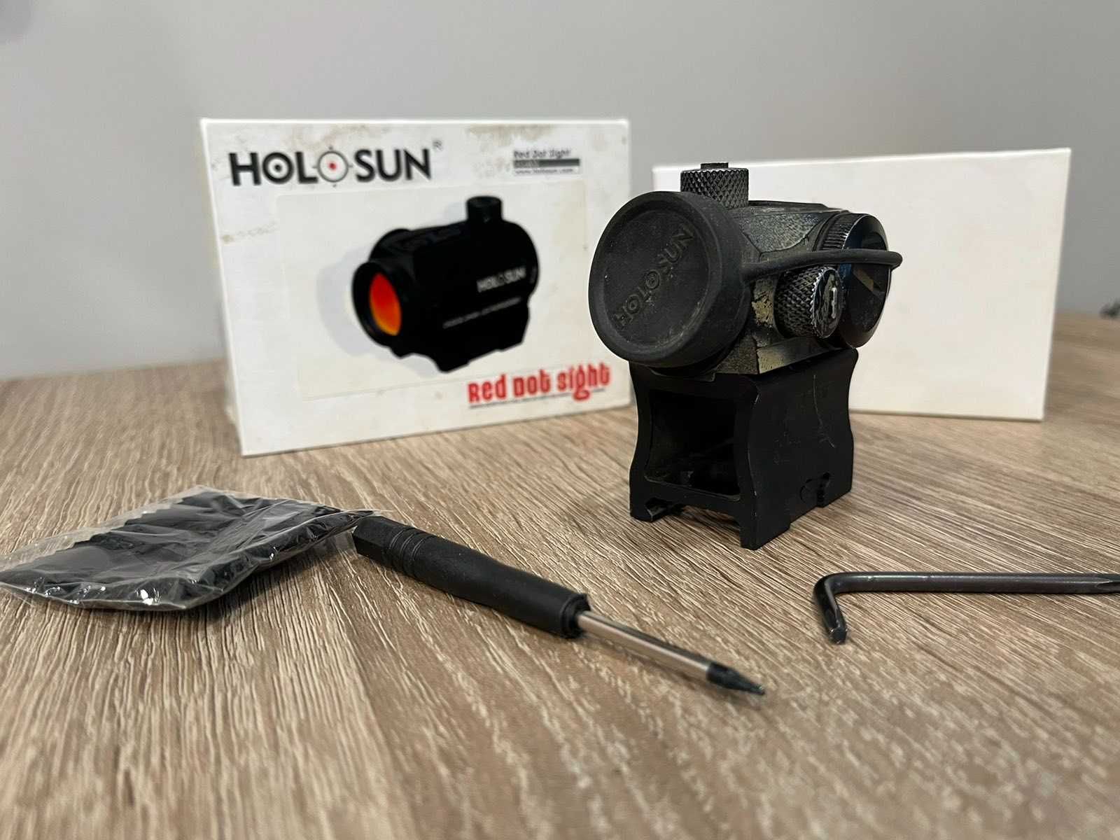 Коліматорний приціл Holosun Paralow HS403G Red Dot Sight з кріпленням