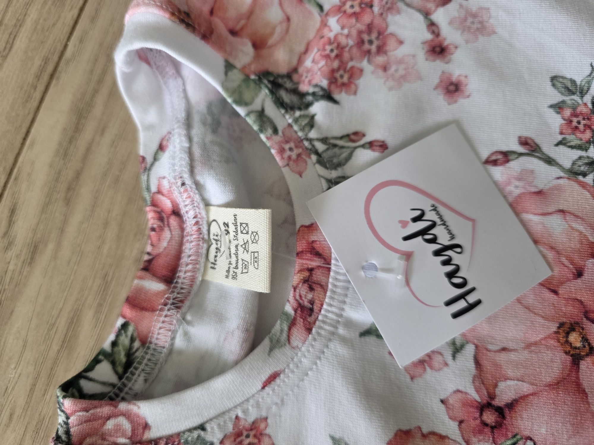 Bluzka i kolarki haydi 92. Zestaw komplet handmade jak helen makba