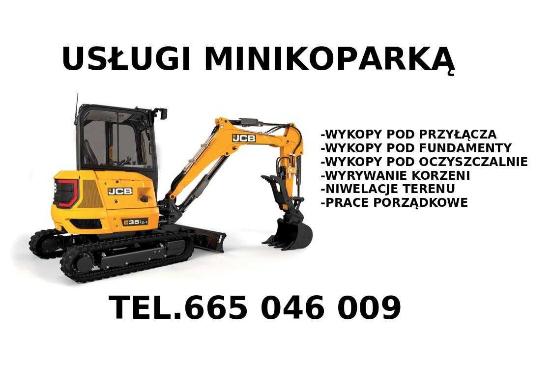 Usługi minikoparką 3,5 T