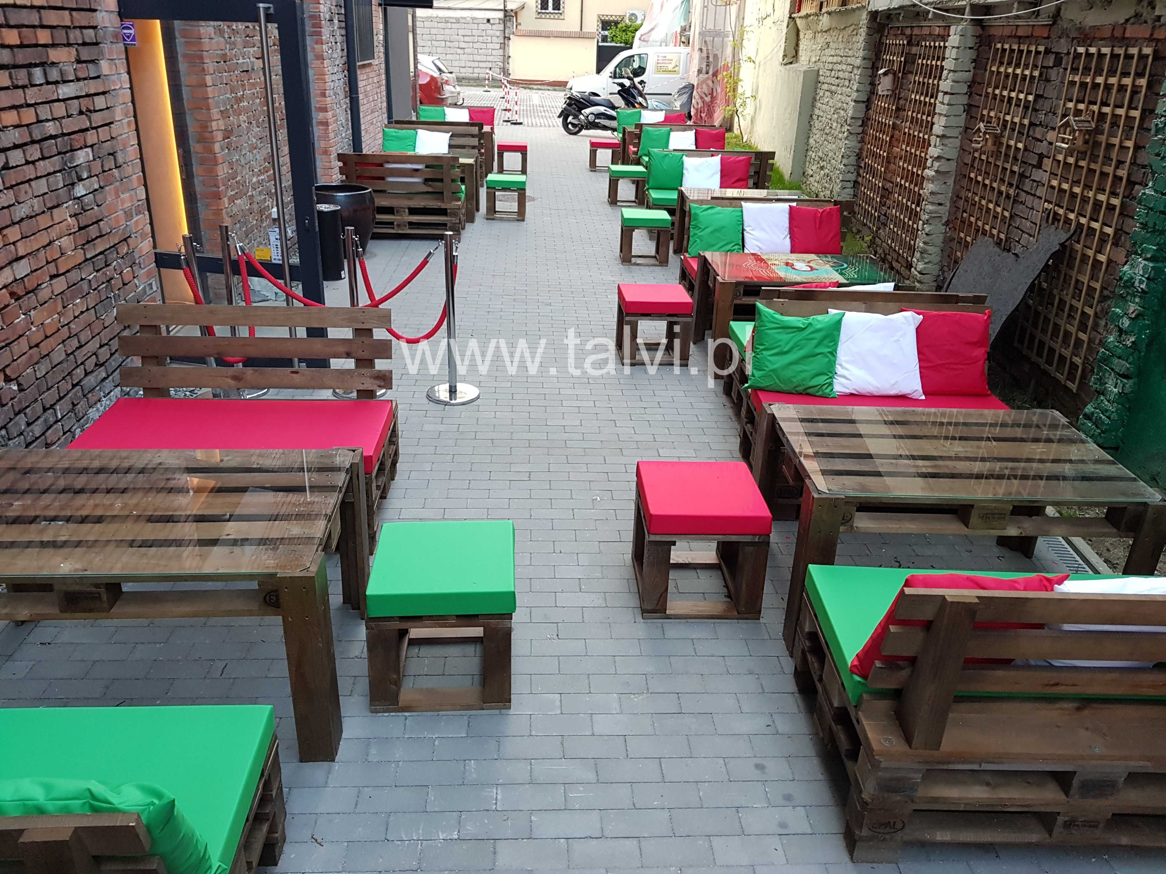 Meble z imitacji palet - do ogródków, na taras - na wymiar