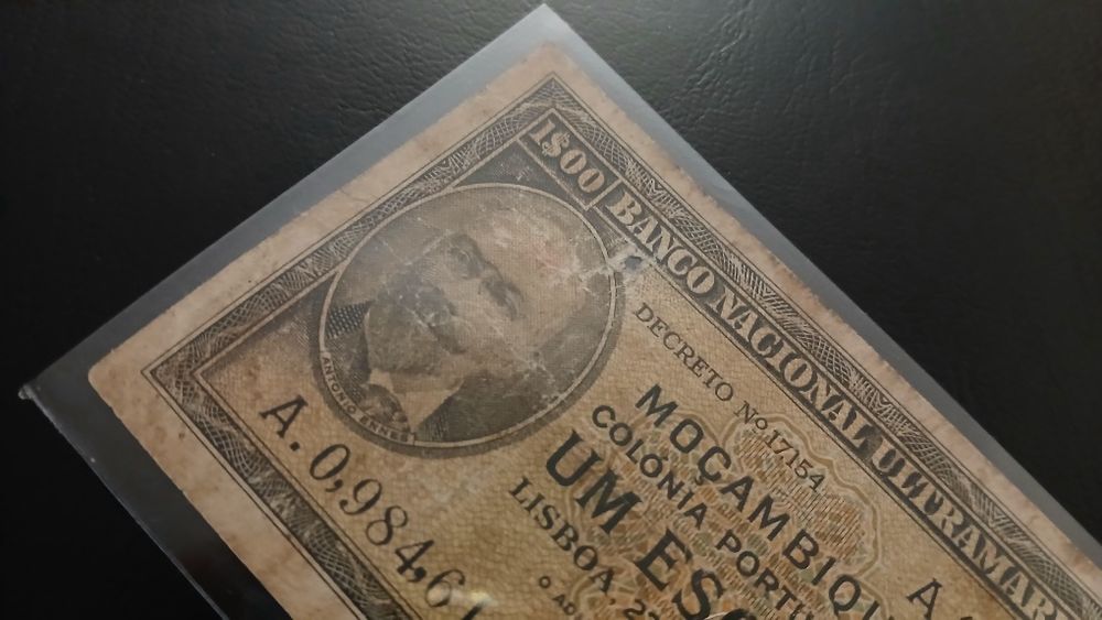 Nota de Moçambique 1 Escudo de 1944