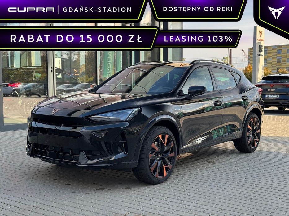 Cupra Formentor TDI 150KM DSG Midnight Black: Pakiet EDGE, Miedziane 19tki