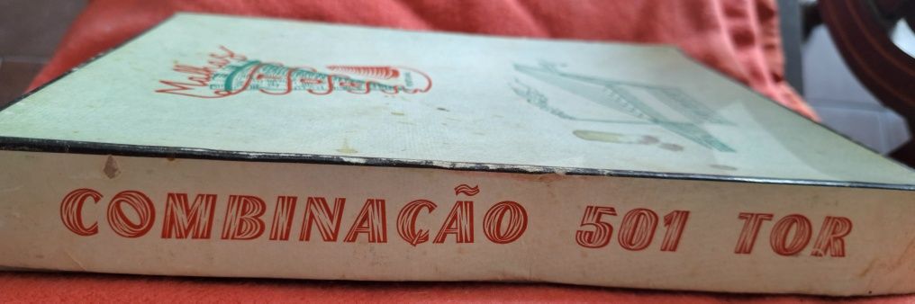 Caixa de cartão das Malhas TOR antiga anos 40 vintage coleção