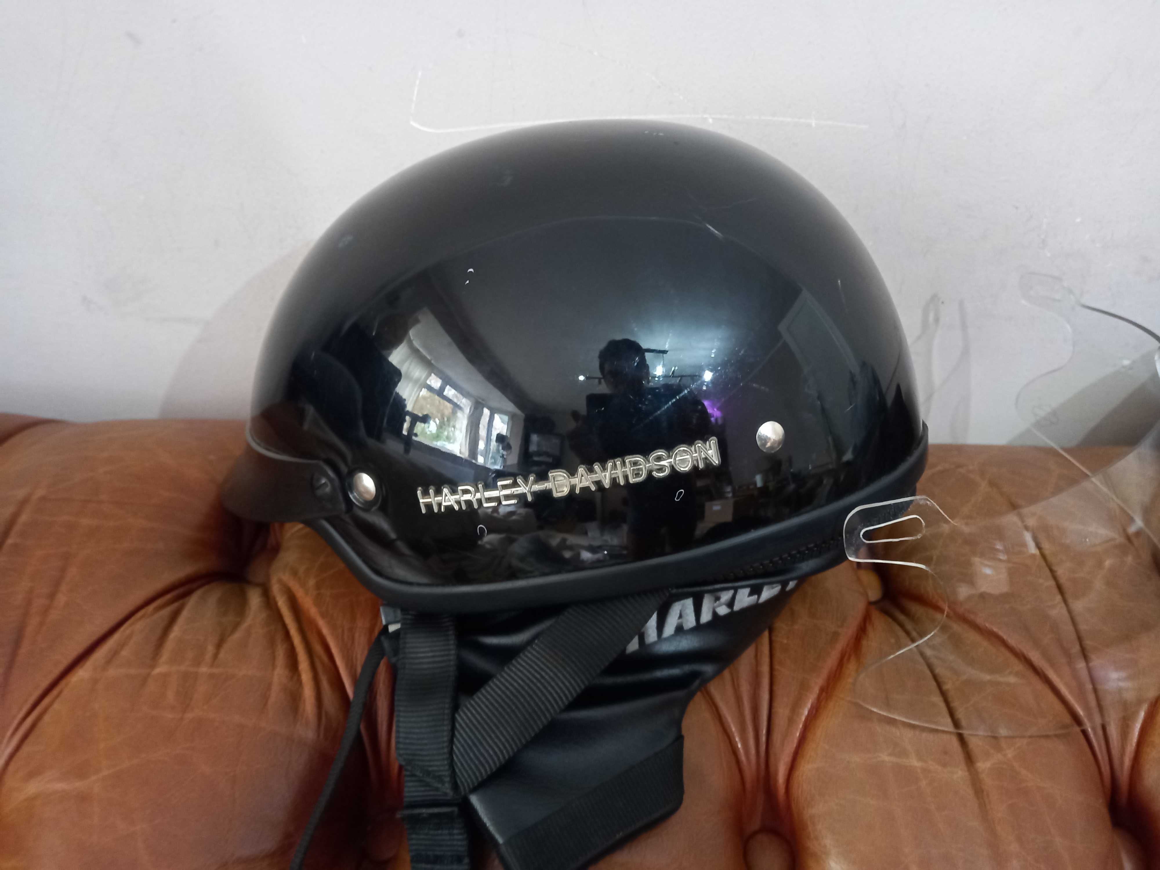 Capacete Harley Davidson aberto tamanho L com saco e viseira