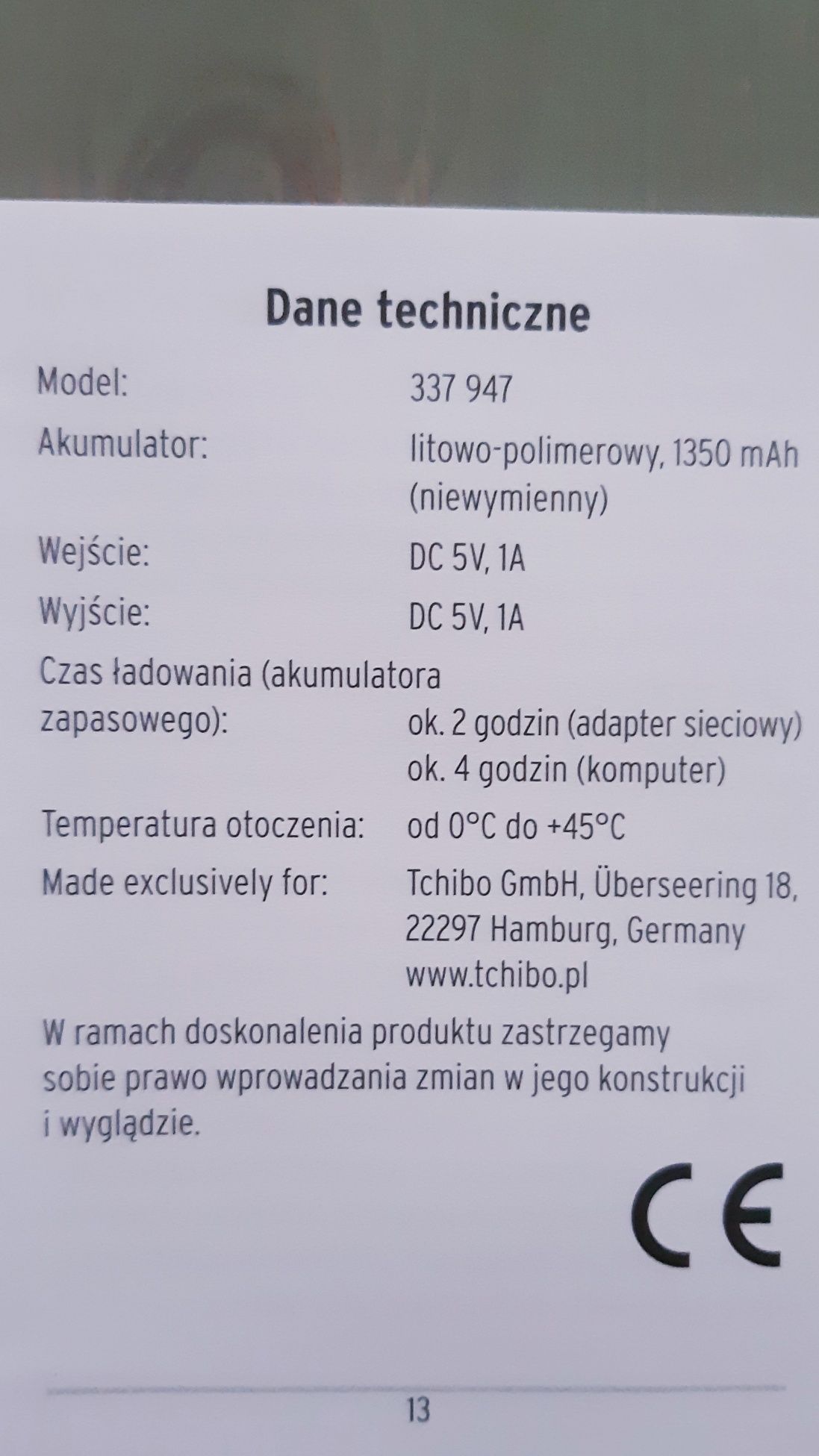 Power bank kieszonkowy.