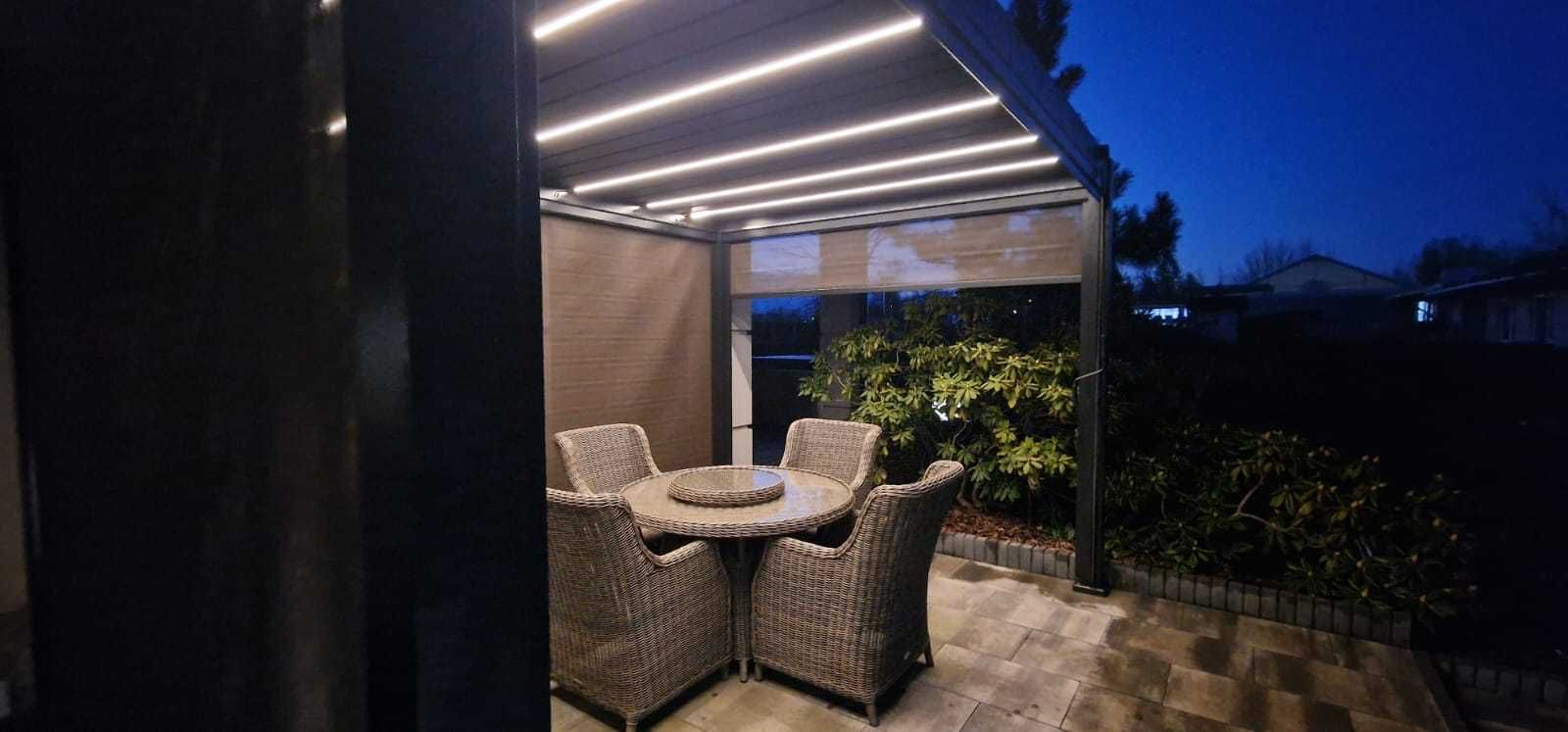 Pergola Ogrodowa Tarasowa Aluminiowa 3x4 Lamele Zadaszenie Tarasu