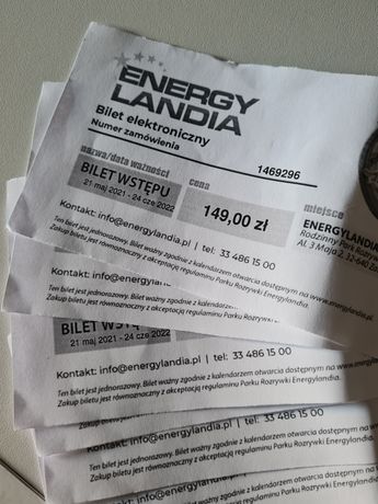 Bilety do energylandii bilet energylandia Szybka realizacja
