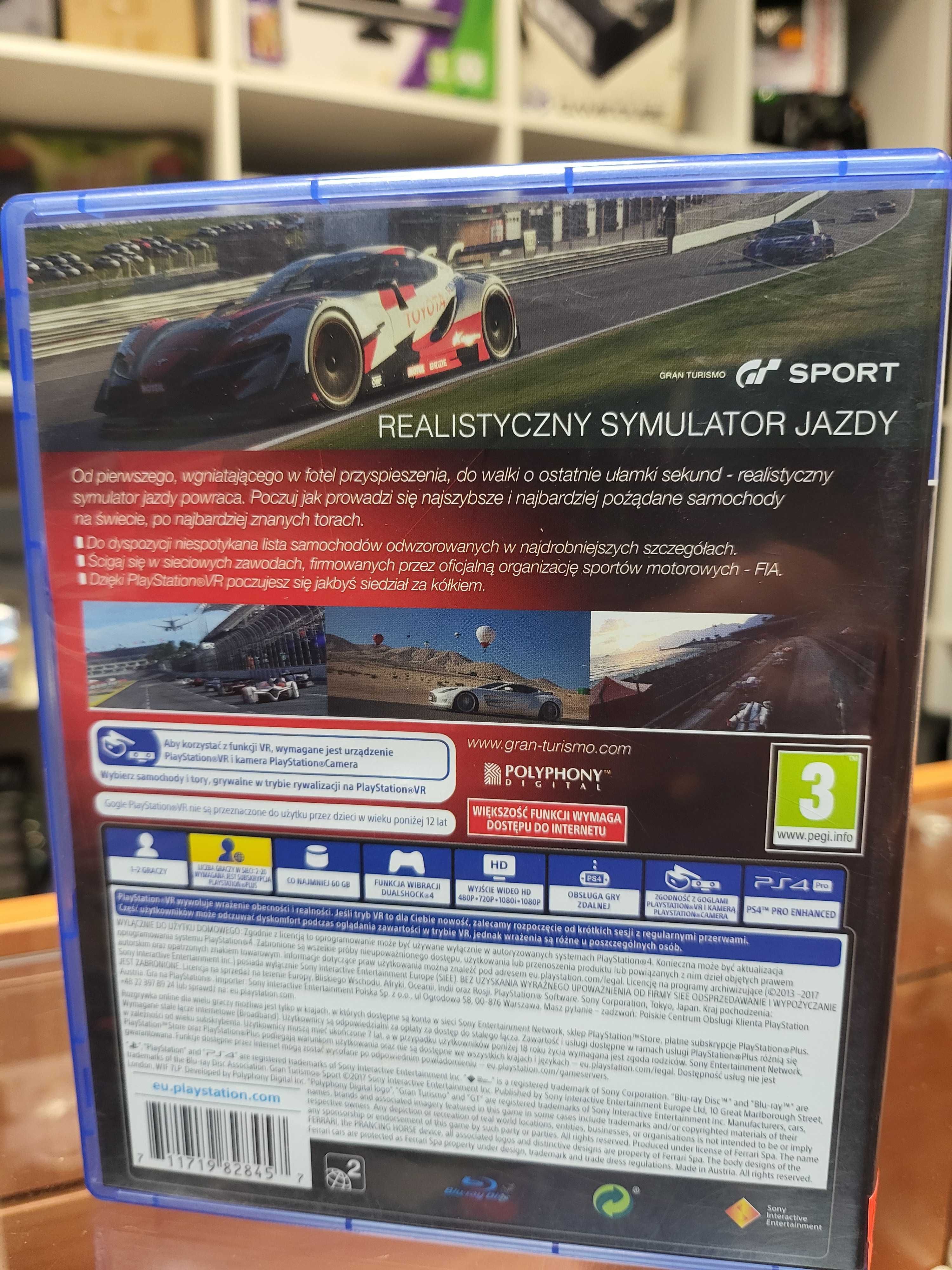 GRAN TURISMO SPORT PS4 PS5 Pl 2 Osoby Wymiana SklepRetroWWA