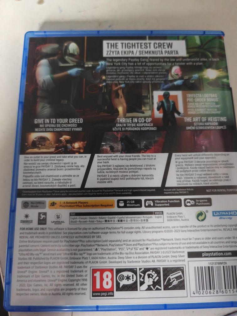 Payday 3 "Day One Edition" na PS5