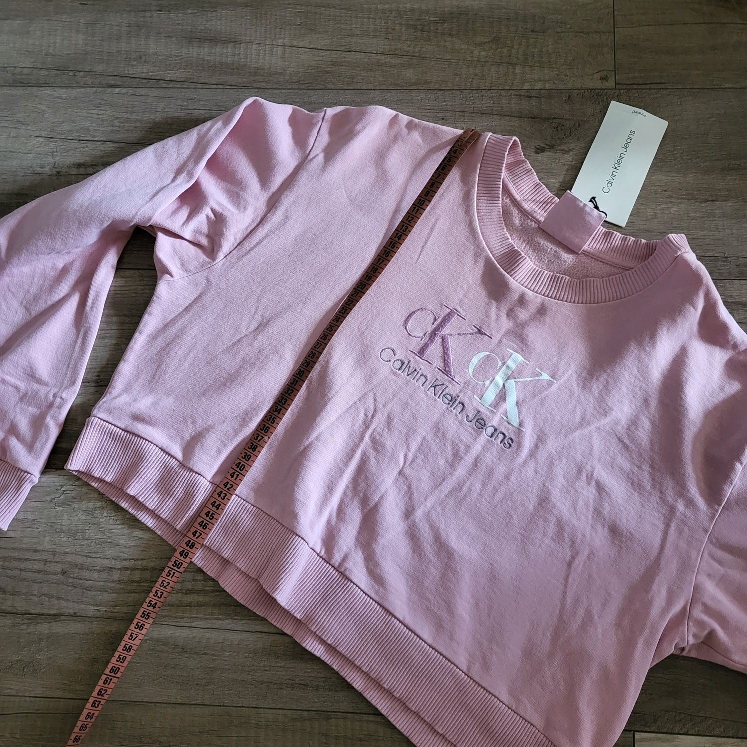 Bluza Calvin Klein Broadway Pink oversize S-L