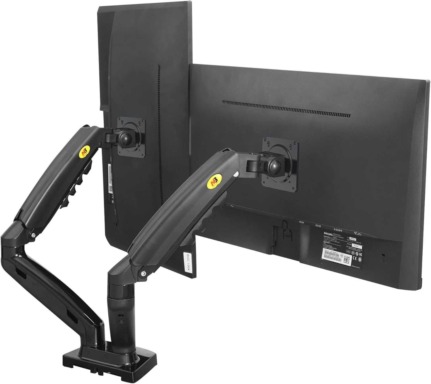 Suporte de mesa para 2 ecrãs