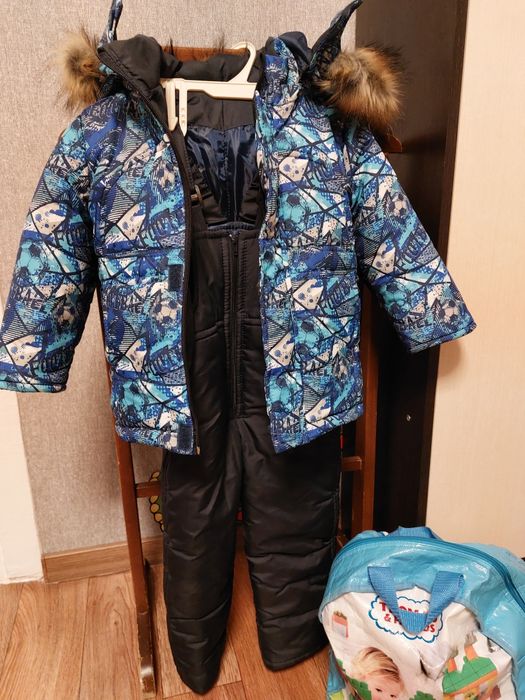 Зимовий комбінезон хлопчику від 1 до 3 років