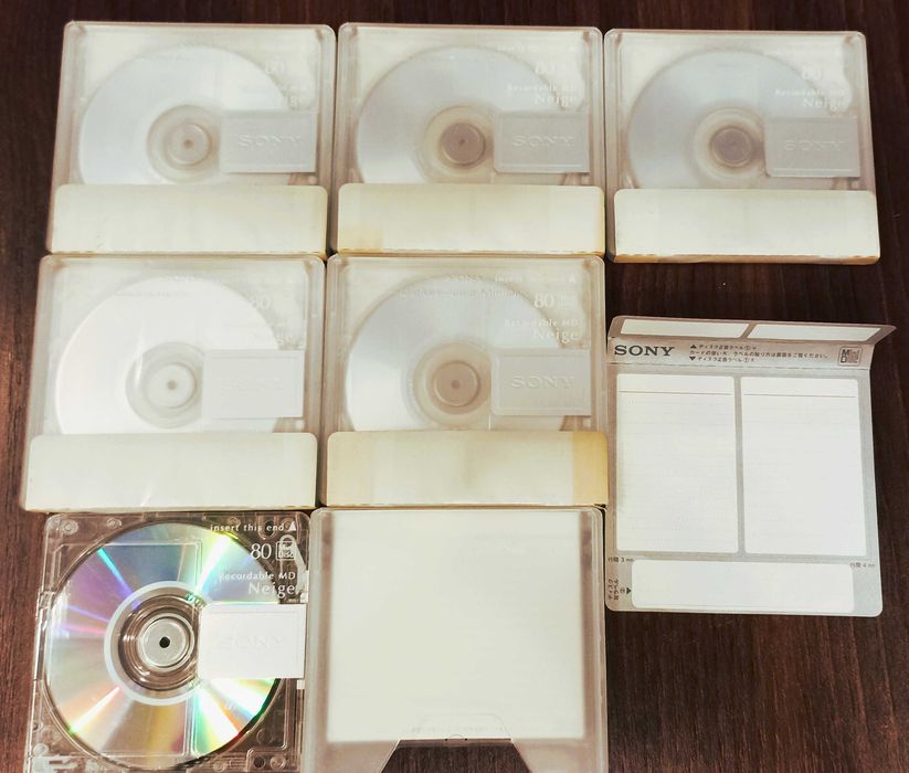 6 nowych płyt MiniDisc Sony NEIGE 80