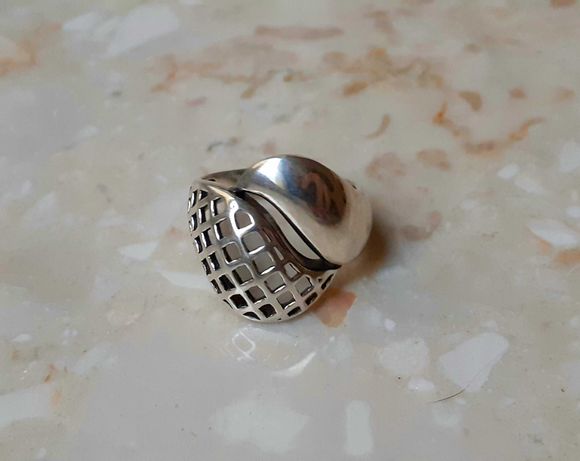 Srebrny pierścionek srebro retro vintage ażurowy