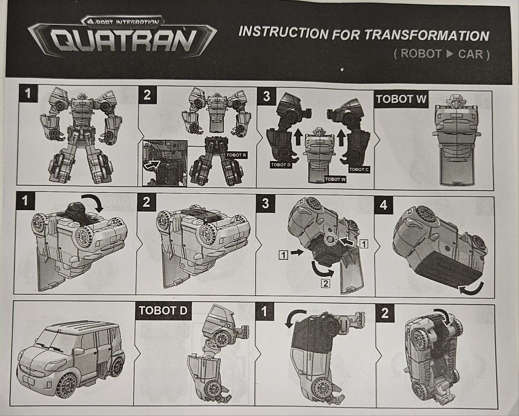 Робот трансформер Тобот QUATRAN 4 в 1