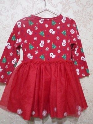 Новогоднее нарядное платье F & F на 2,5-3,5 года