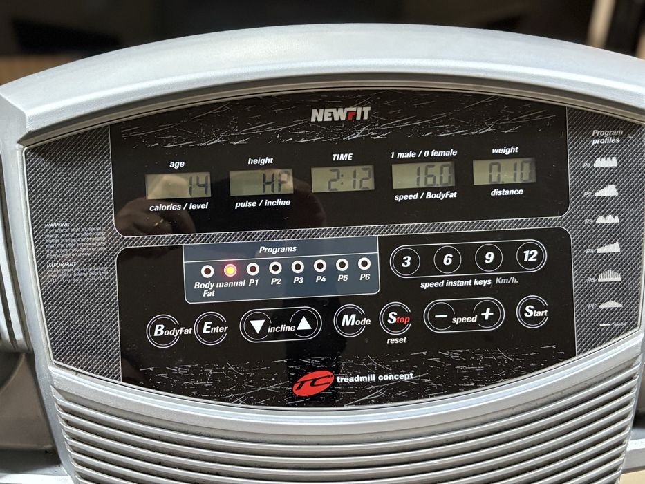 Passadeira treadmill newfit c/inclinacao