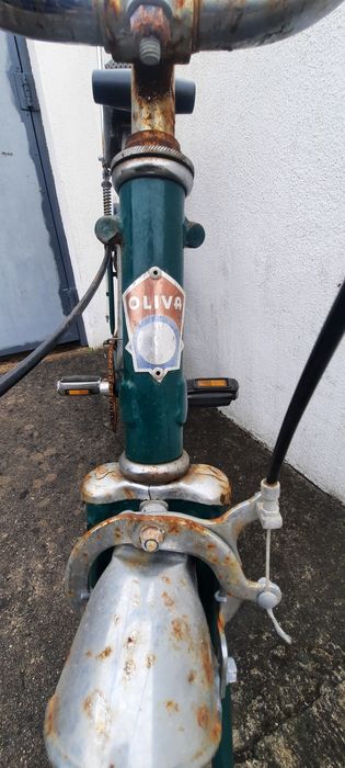 Bicicleta chopper oliva