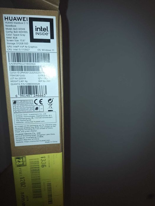 Huawei MateBook D15 – i5 11ª geração, 8GB RAM, 512GB SSD -Ótimo estado