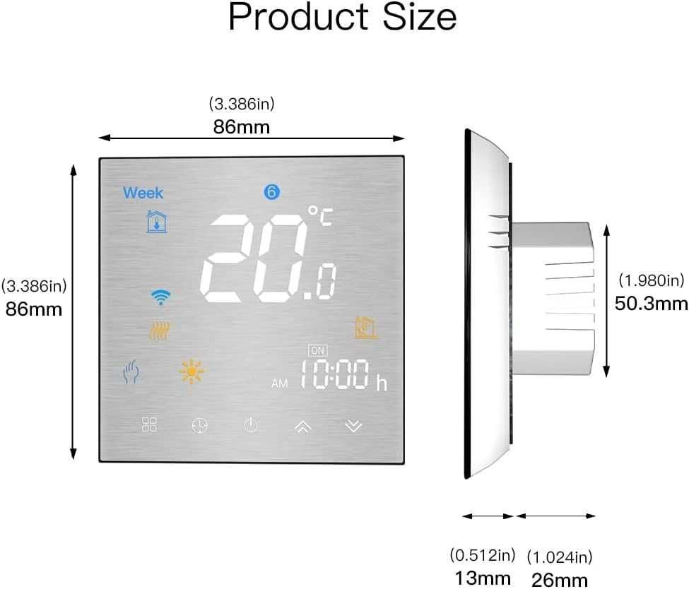 MoesGo Inteligentny termostat do ogrzewania podłogowego
