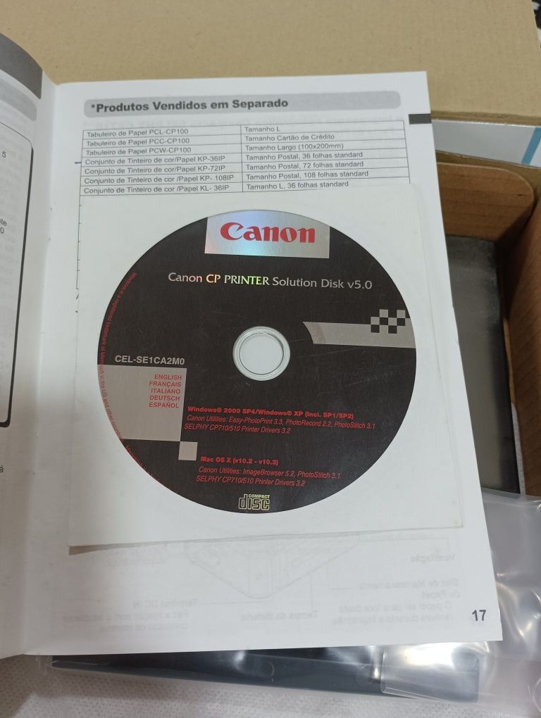 Impressora Canon selphy cp510