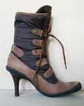 NINE WEST botki kozaczki na szpilce 38 skóra naturalna