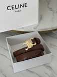 Pasek Celine brazowy, skora naturalna, premium
