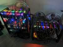 Koparka kryptowalut 8x rtx 3080 no Lhr