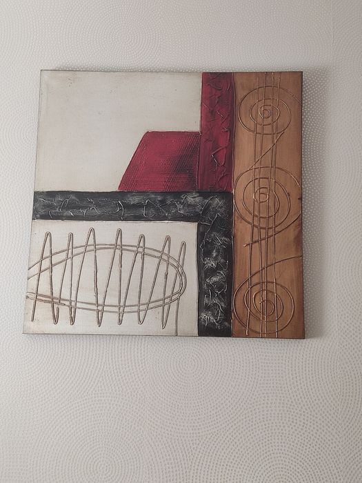 Pela pintada a óleo 80x80