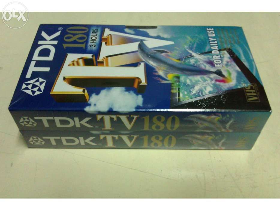 Cassete Video TDK - VHS 180 min. - Pack de 2 unid.