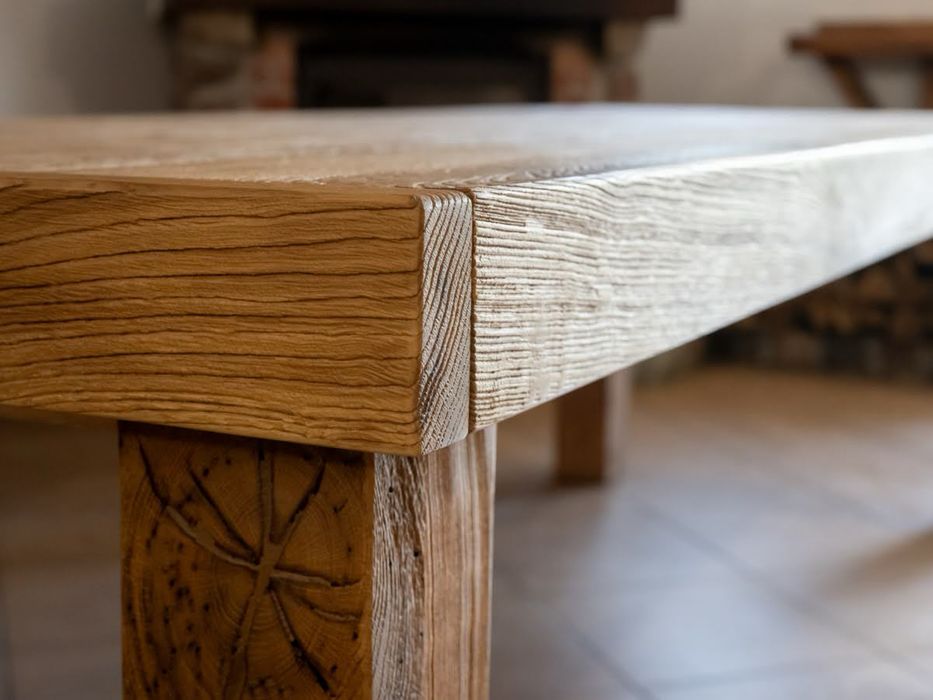 Stol debowy 260 Dab lite drewno do domu  rekodzielo Warszawa Stol