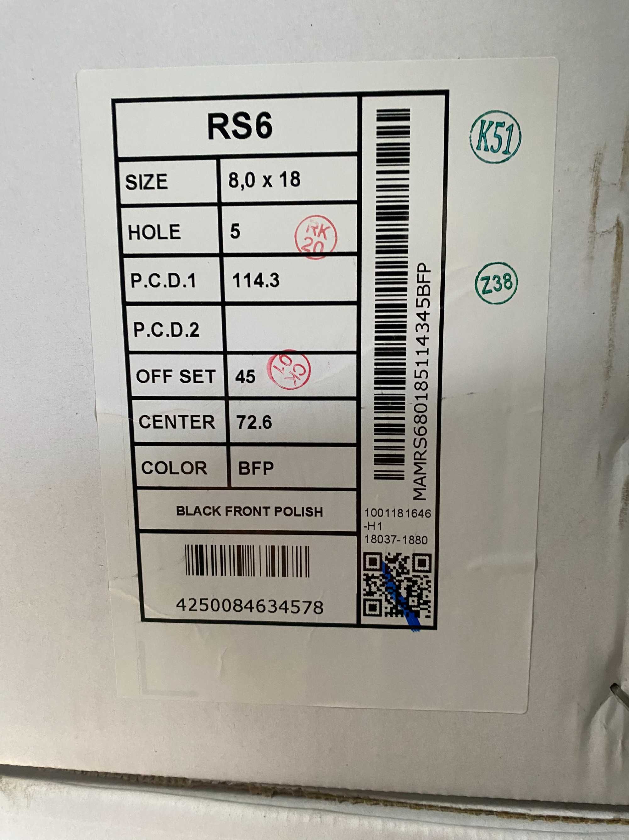 Alufelgi 18 5x114,3 Mazda 3 5 6 CX-3 CX-30 CX-5 CX-7 MX-30 MX-5 CX-60