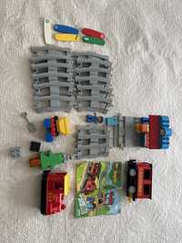 Zastaw Lego Duplo Pociag Osobowy nr 10874 plus dwa zestawy pow 10882