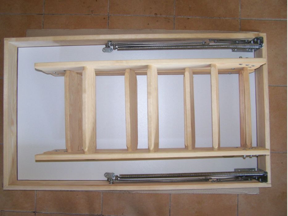 Schody strychowe ocieplane Termo drewniane 70x110 gr. 53mm