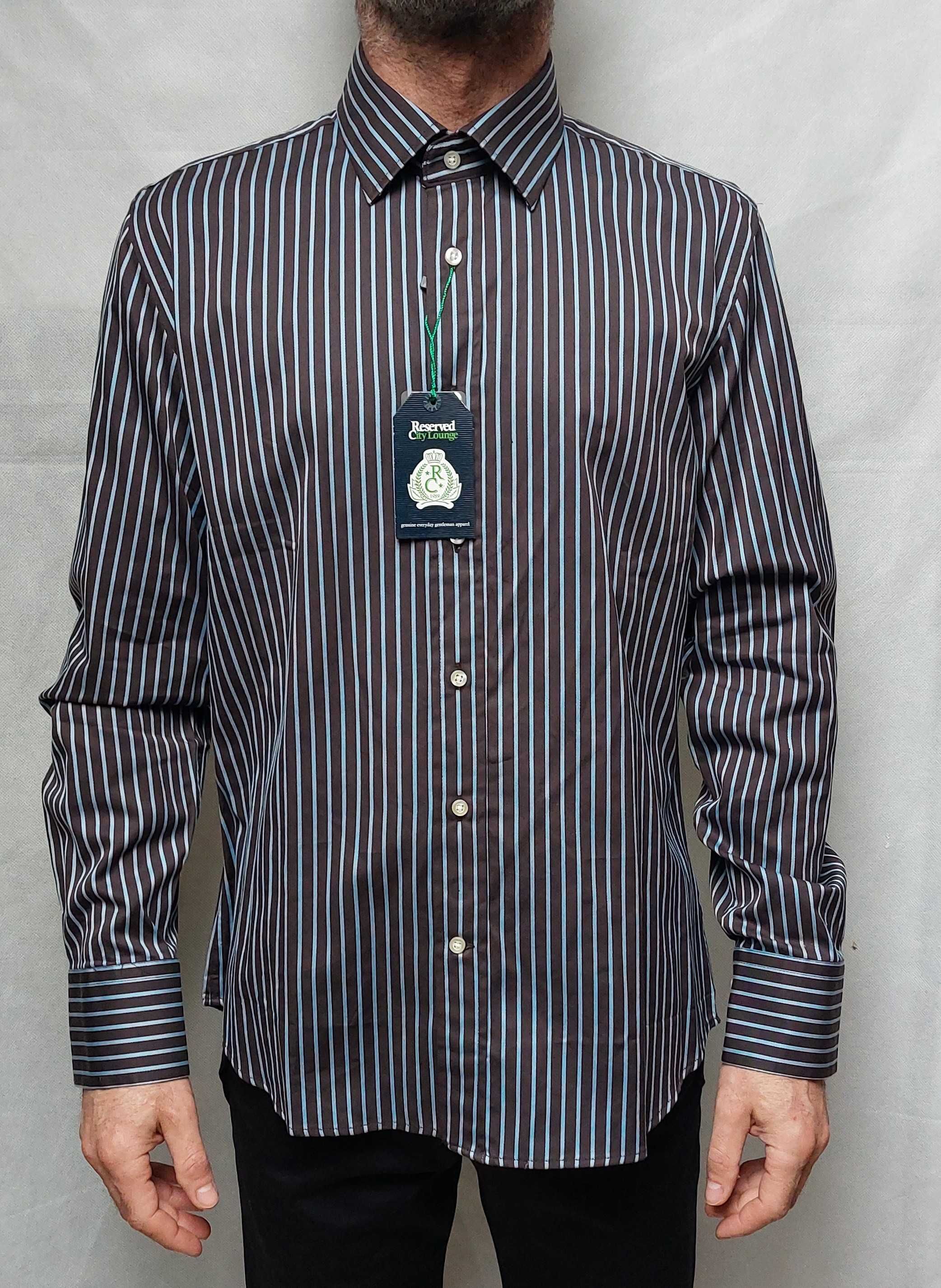 Nowa koszula elegancka Reserved SlimFit M 38 paski