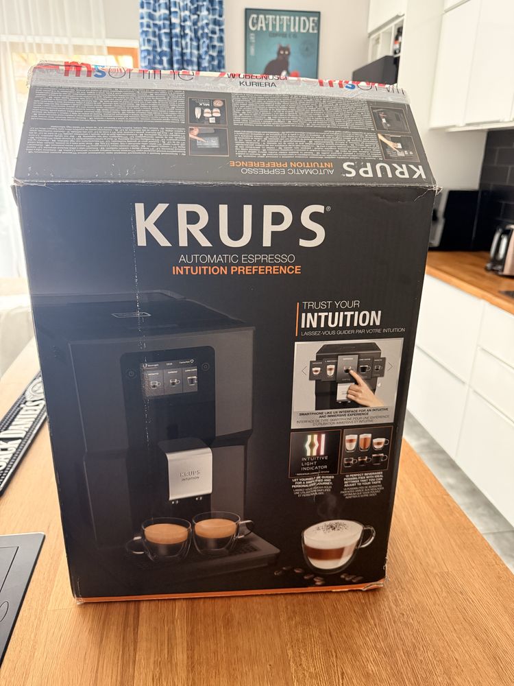 Ekspres ciśnieniowy KRUPS Intuition Preference EA872B Ciemnoszary
